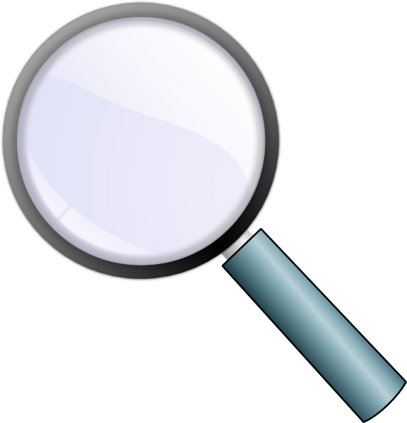 Hand clipart lense. Magnifying glass transparent background