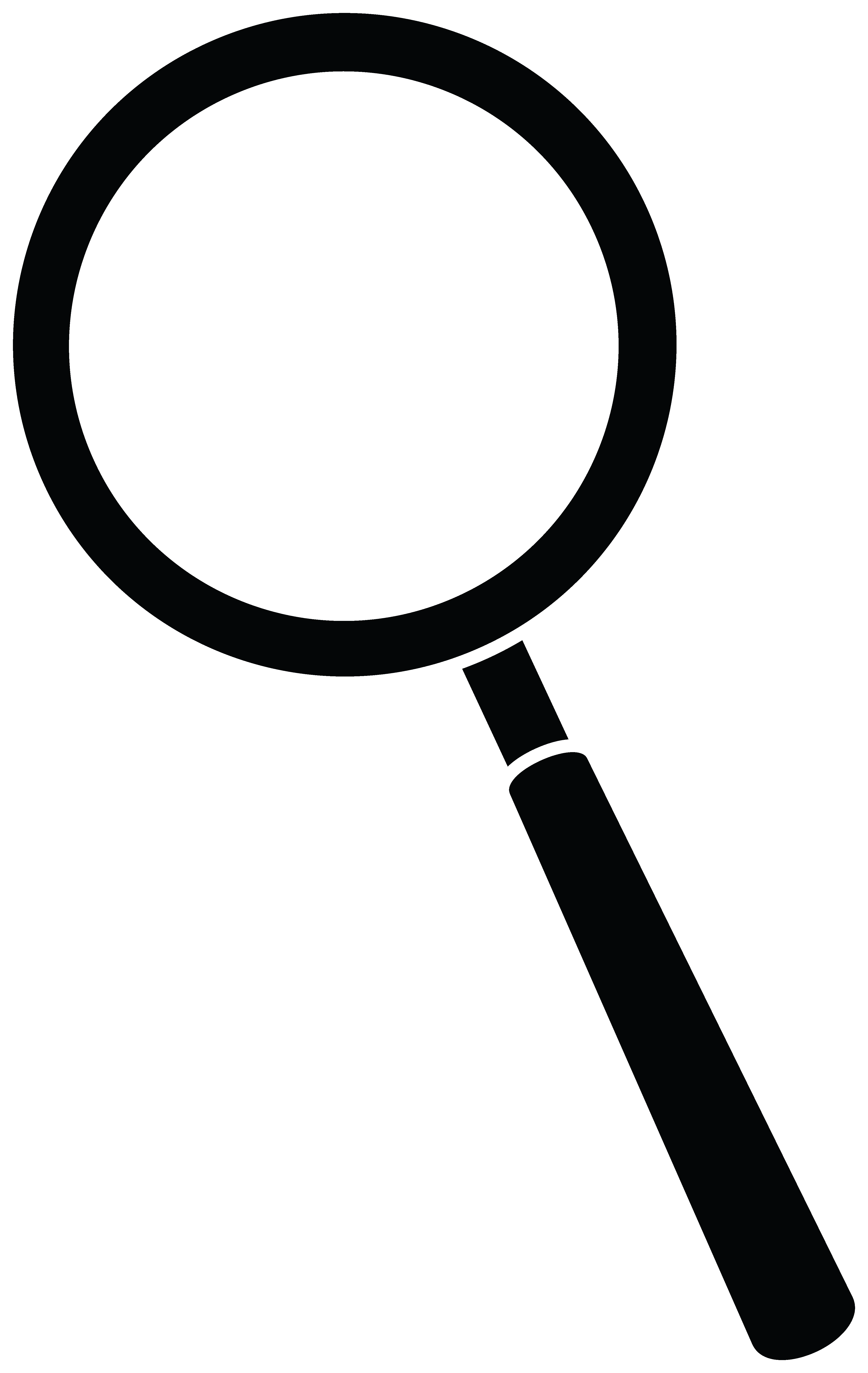 Magnifying glass vector png. Clipart black and white