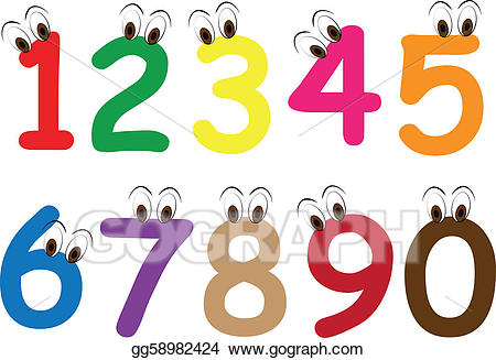 clipart eyes number