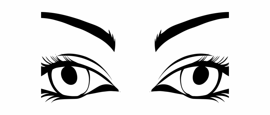 clipart eyes outline