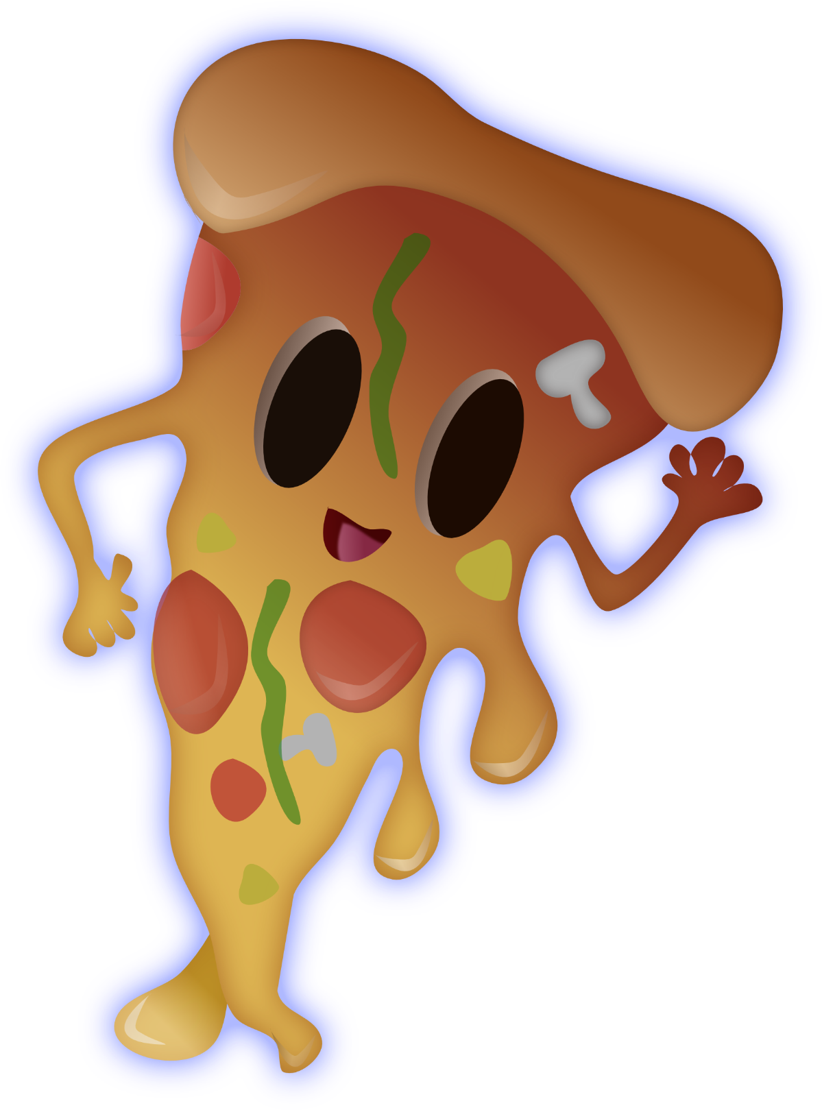 Dancing big image png. People clipart pizza