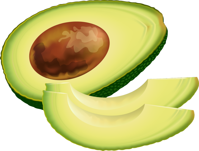 clipart face avocado