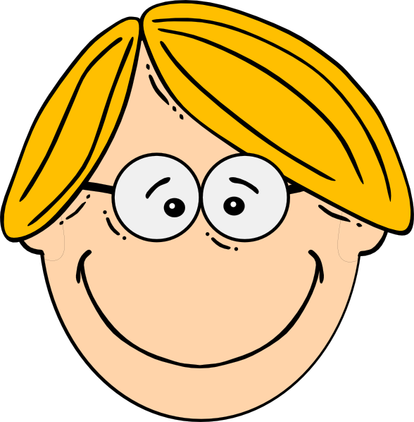 Clipart smile boy's. Blond smiling boy with