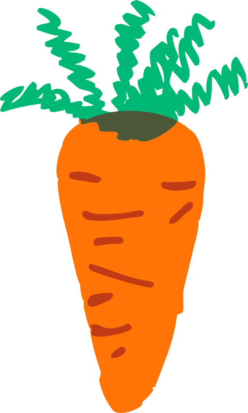 clipart face carrot