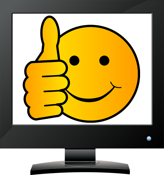 smiley clipart computer