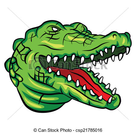 clipart face crocodile