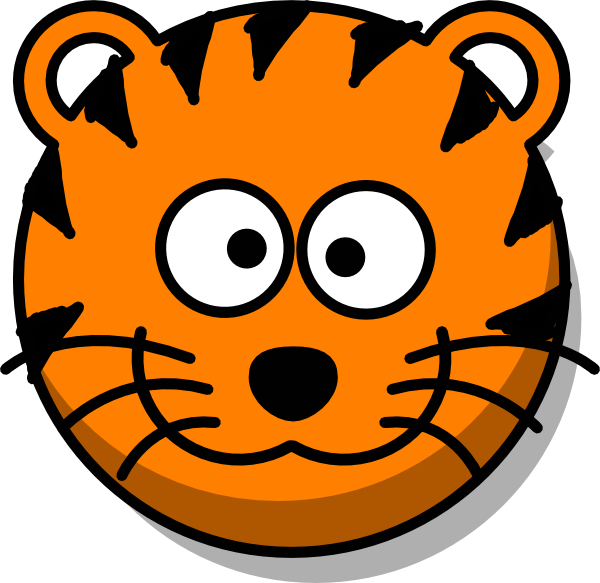 Clipart face cute.  collection of tiger