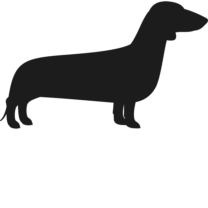 dachshund clipart silhouette
