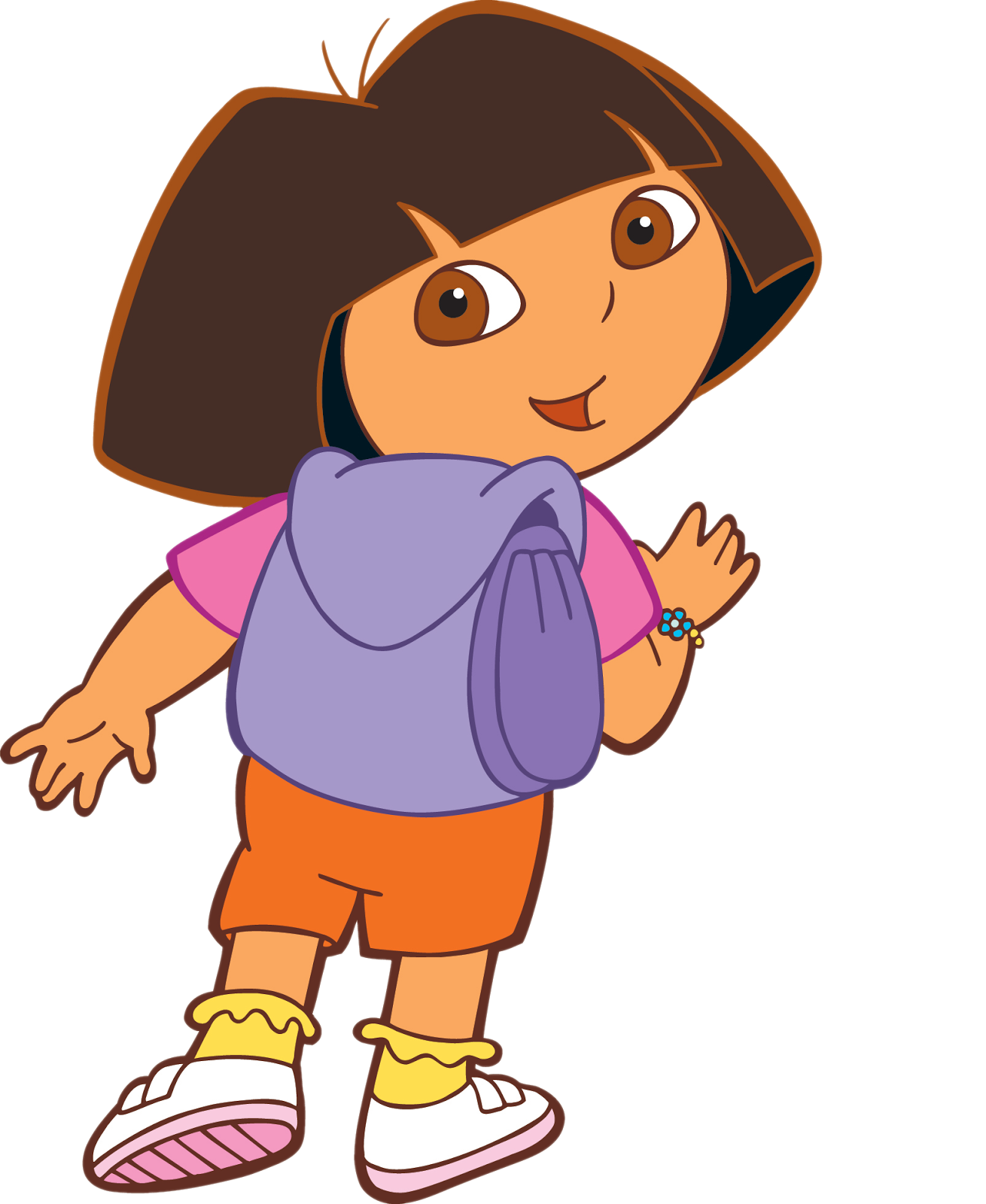 Dora the explorer cartoon. One clipart year old
