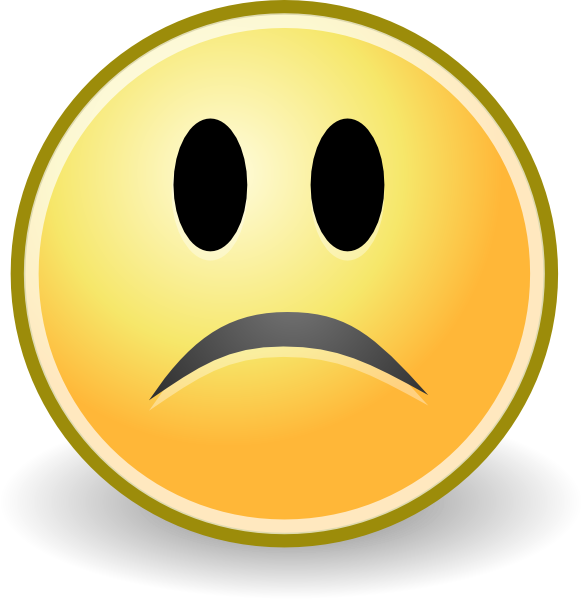 Sad smiley face clip. Human clipart sweating