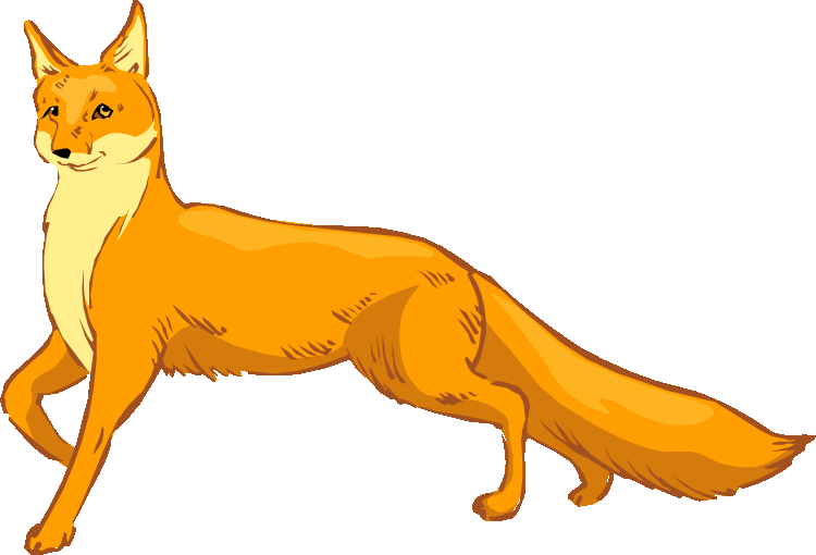 clipart fox fox animal