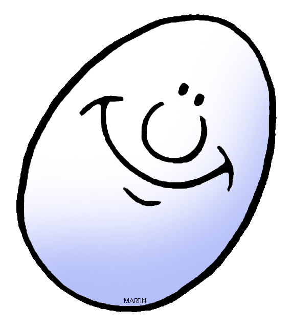 On face . Egg clipart simple