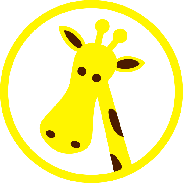 clipart face giraffe