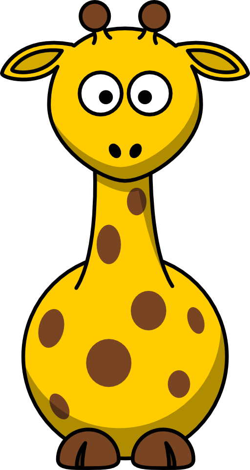 giraffe clipart gold