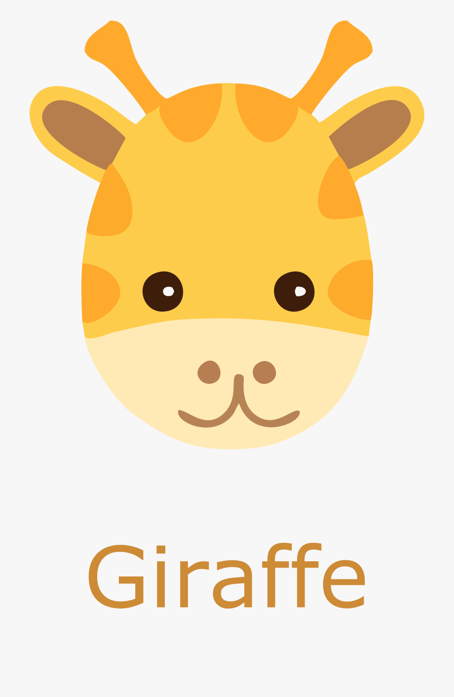 Cartoon clip art free. Clipart giraffe face
