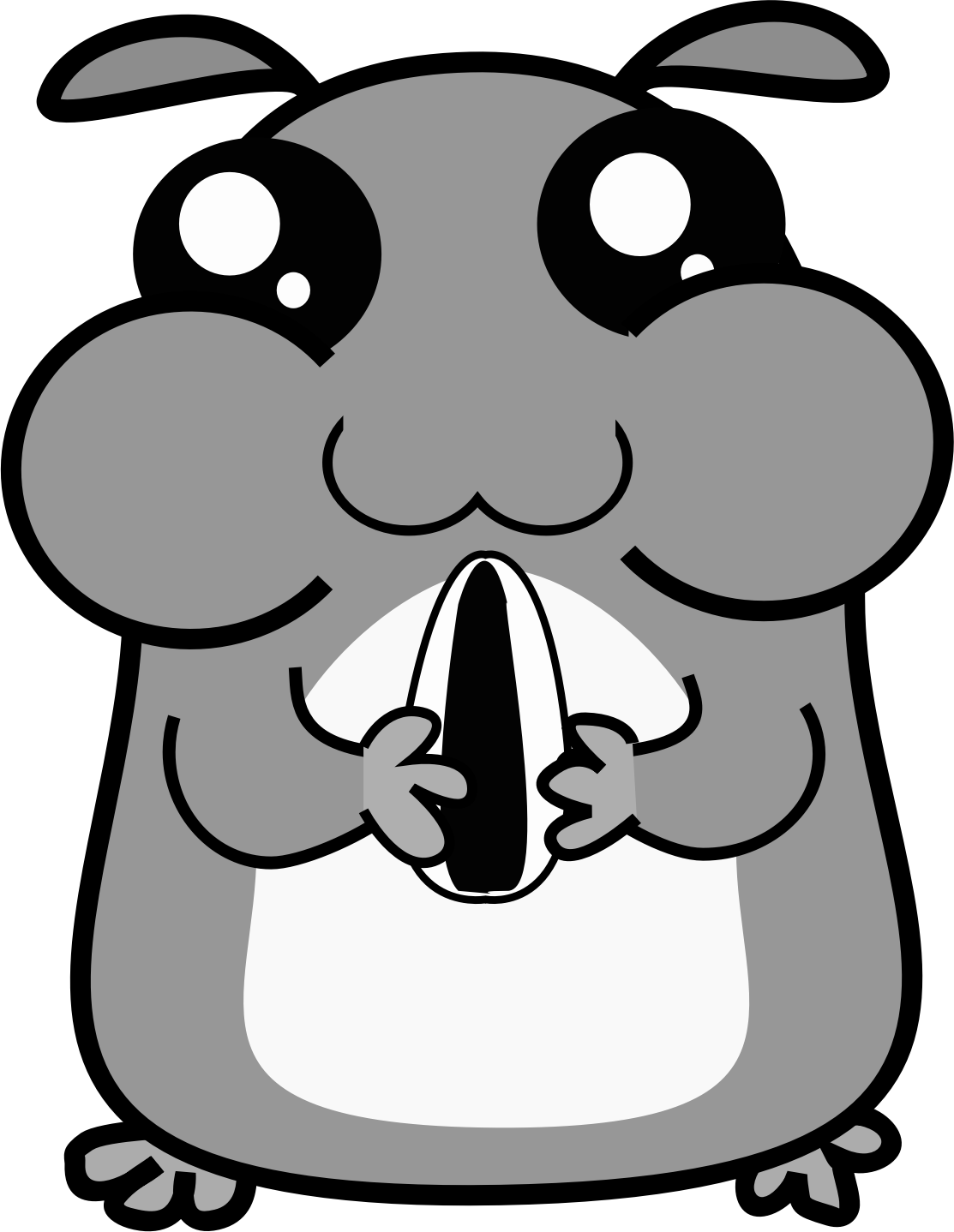 Hamster clipart face. Page of clipartblack com