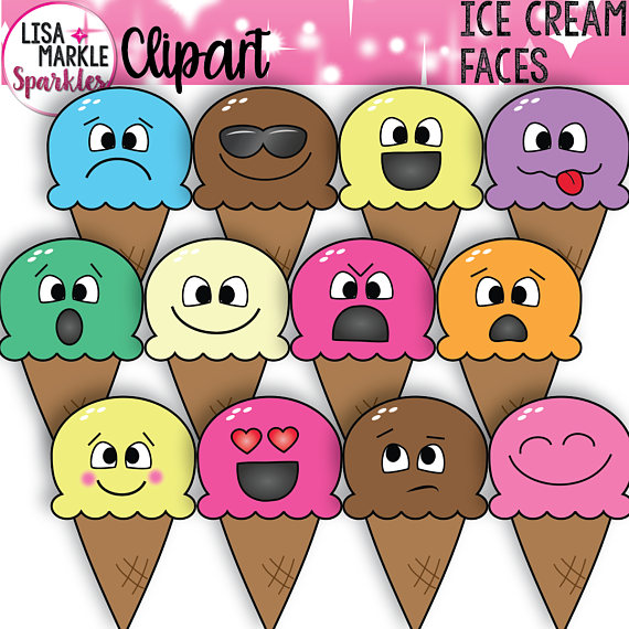 icecream clipart face