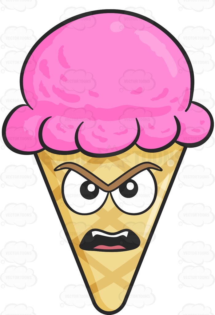 clipart face ice cream