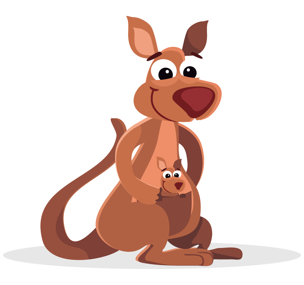 Free to use clipartix. Kangaroo clipart cute