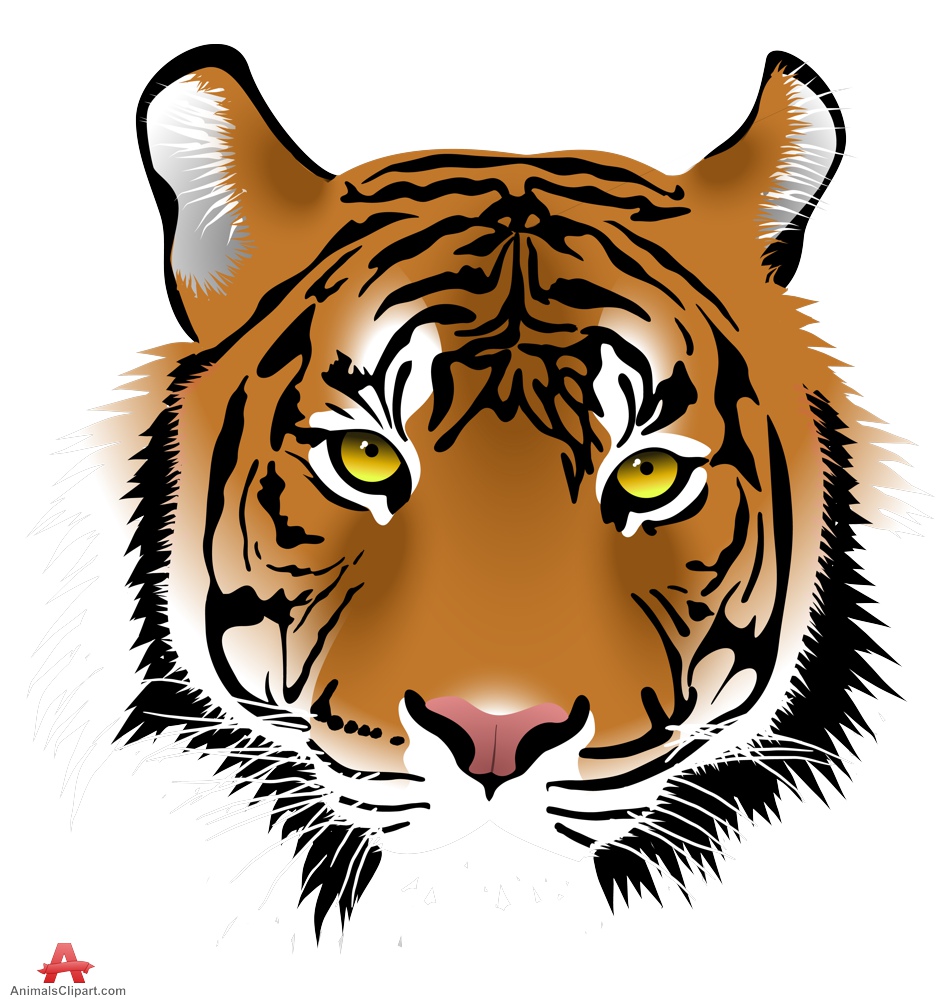 clipart tiger face