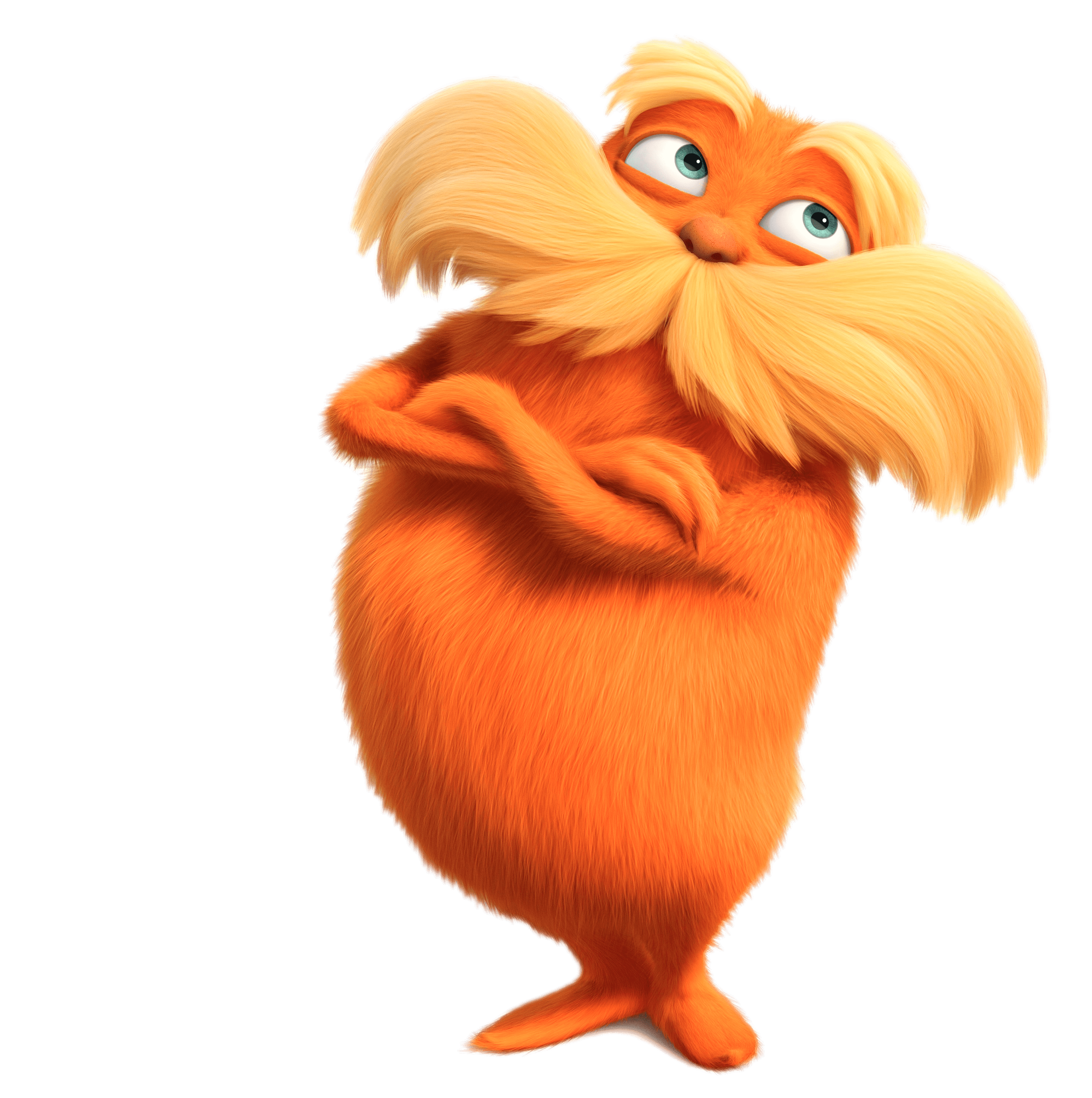 The lorax transparent png. Young clipart thinking