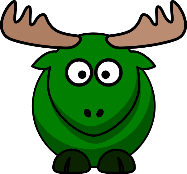 head clipart moose