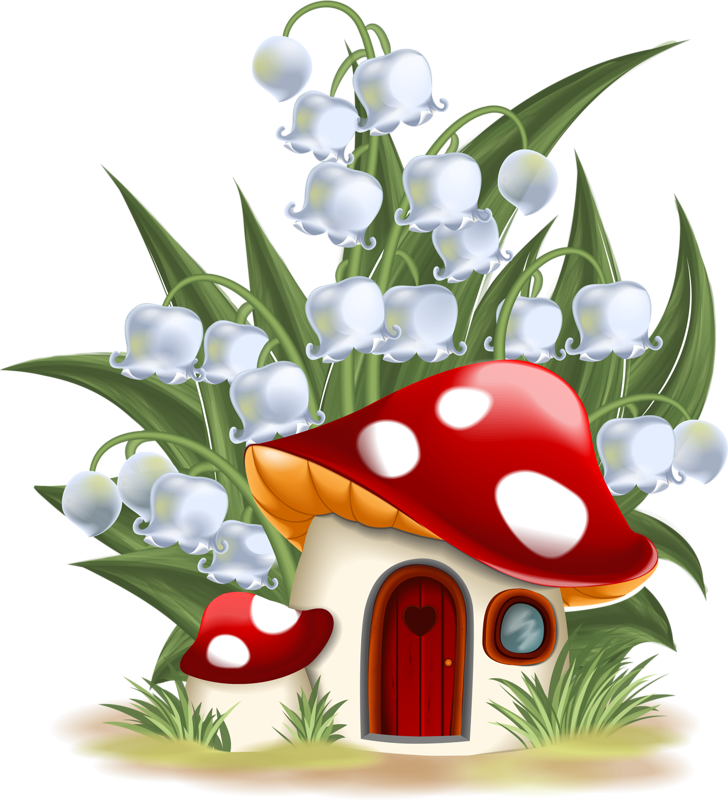 houses clipart forest