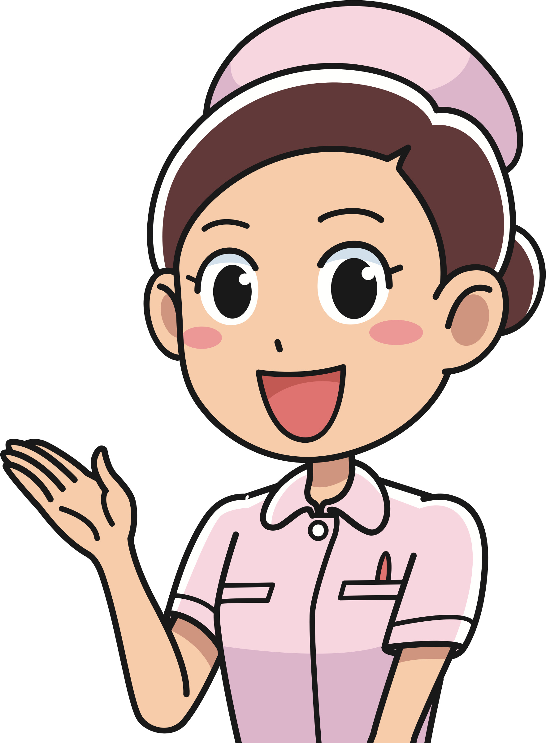 pink clipart nurse
