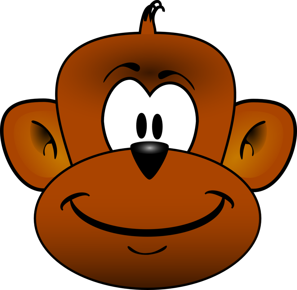 face clipart orangutan