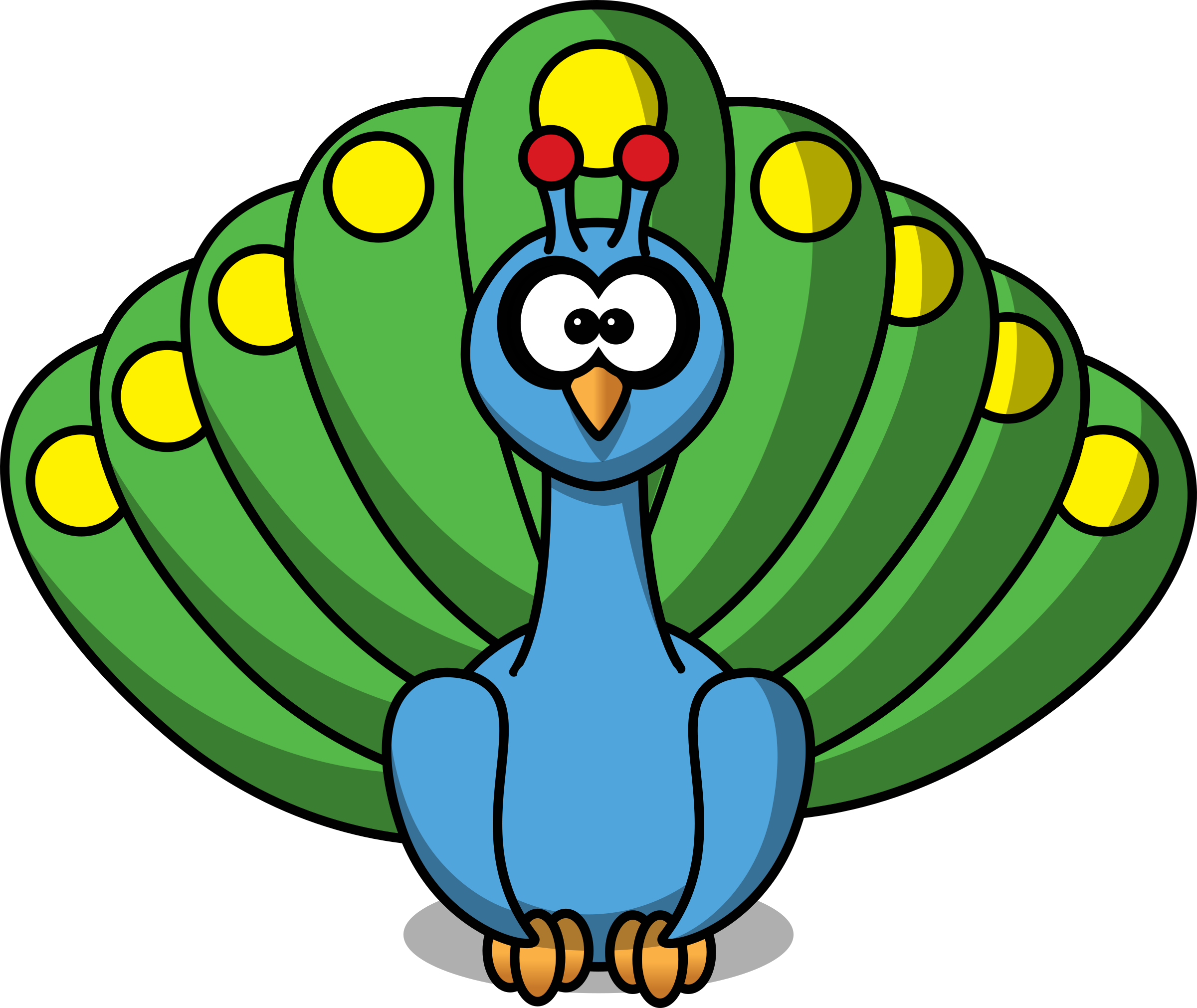logo clipart peacock