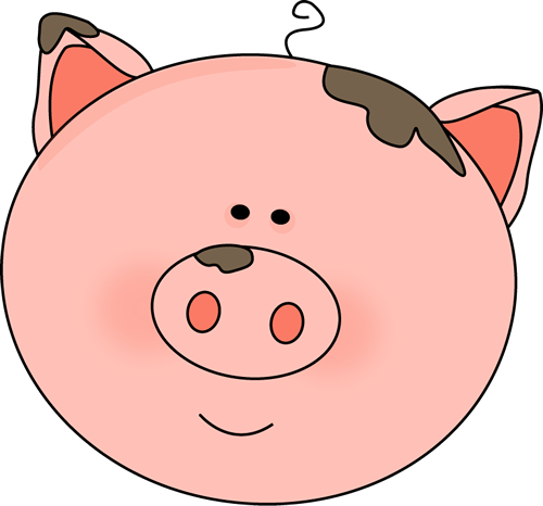 Hog clipart cute round animal. Free pig face download