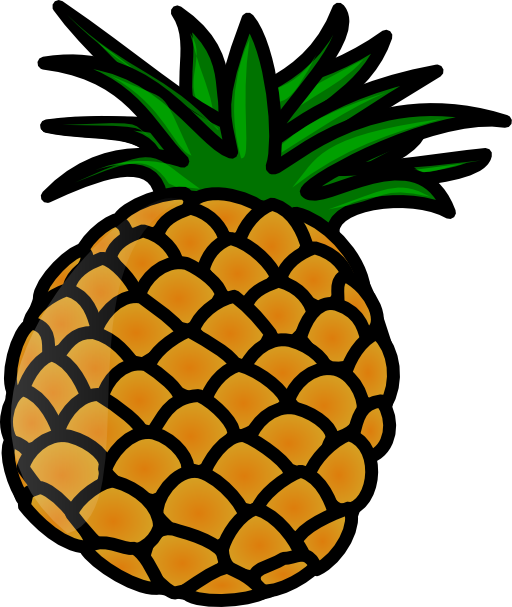 clipart face pineapple