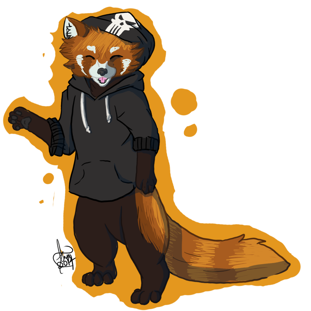 face clipart red panda