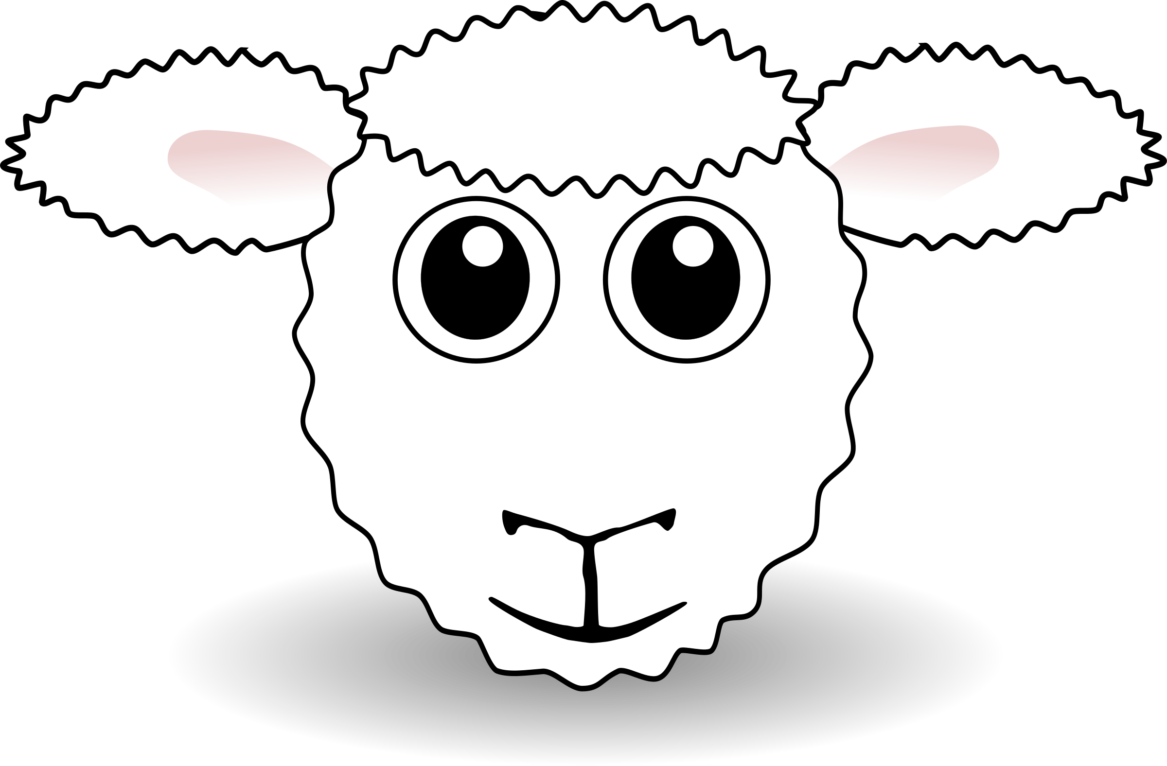 face clipart sheep