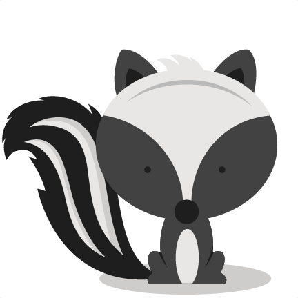 Woodland clipart skunk. Pin on freebies 