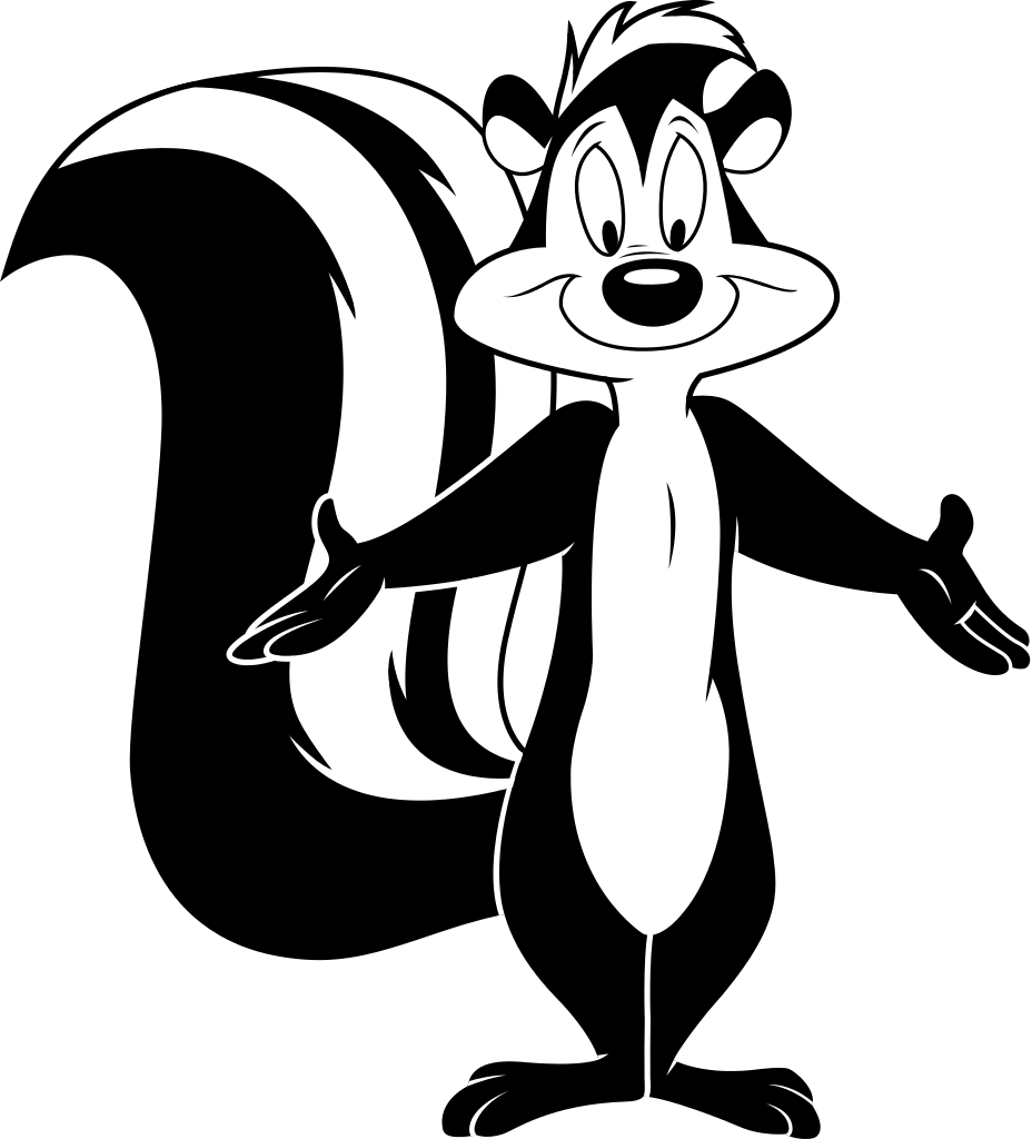 Image result for cartoon. Clipart face skunk