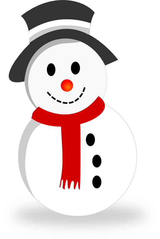clipart snowman button