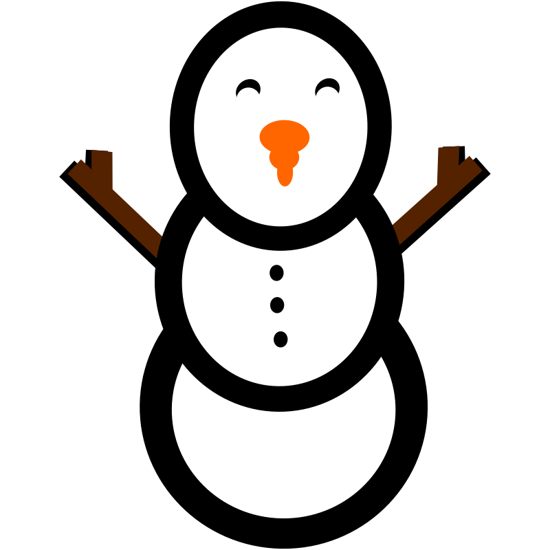 clipart face snowman