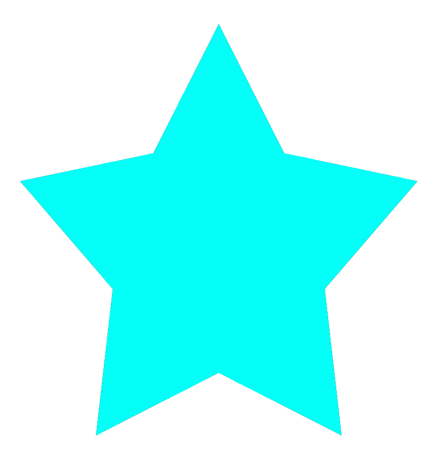 clipart stars turquoise