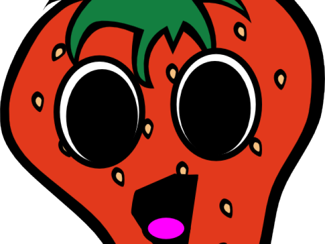 face clipart strawberry