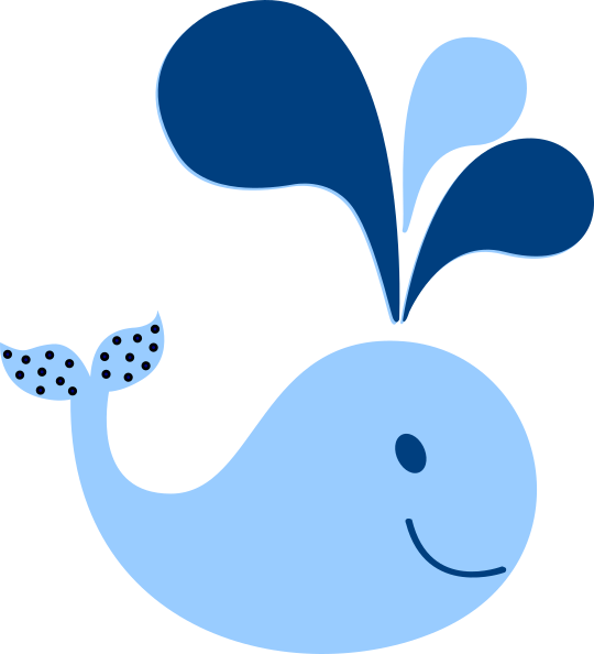 Clipart face whale. Light blue clip art