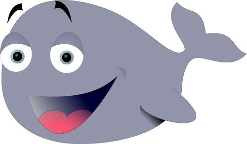 clipart whale face