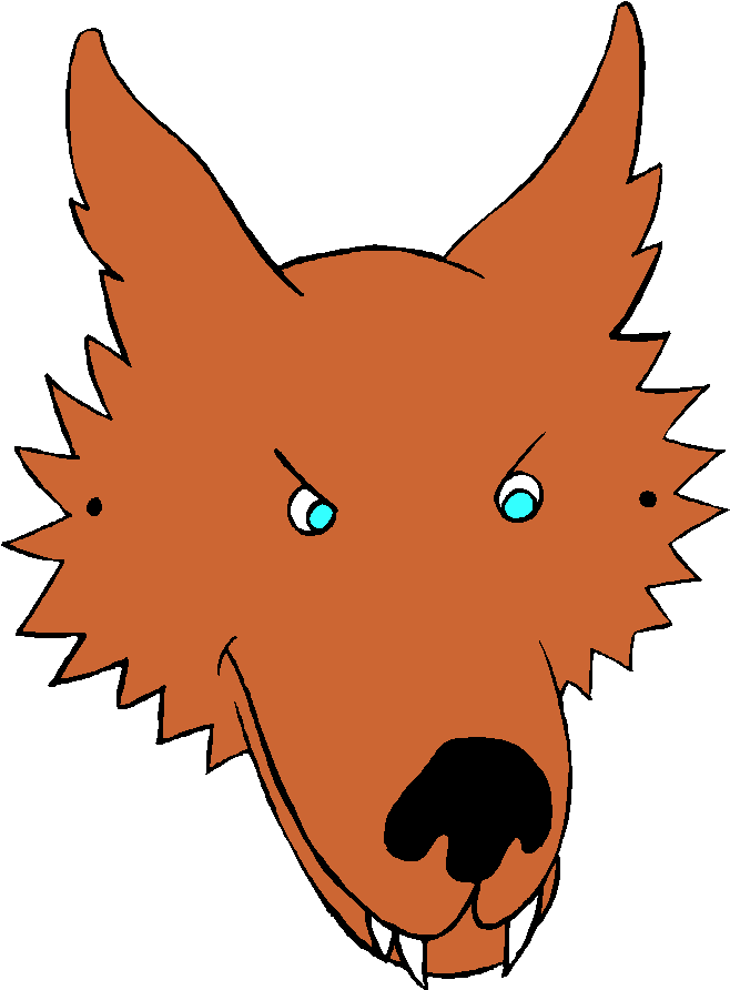 Face clipart wolf.  collection of big