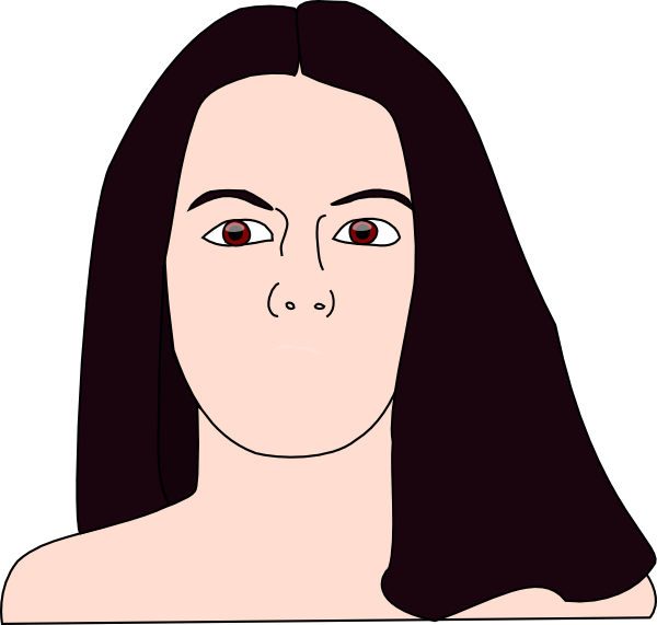 clipart face woman