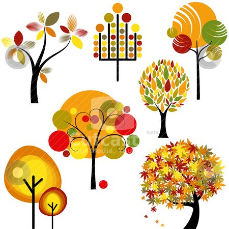 clipart tree abstract