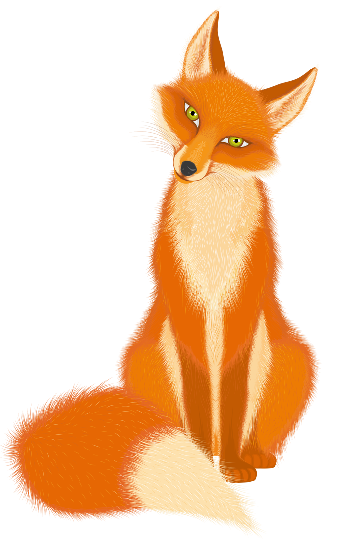 clipart fox cartoon