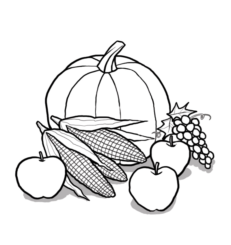 clipart fall harvest time