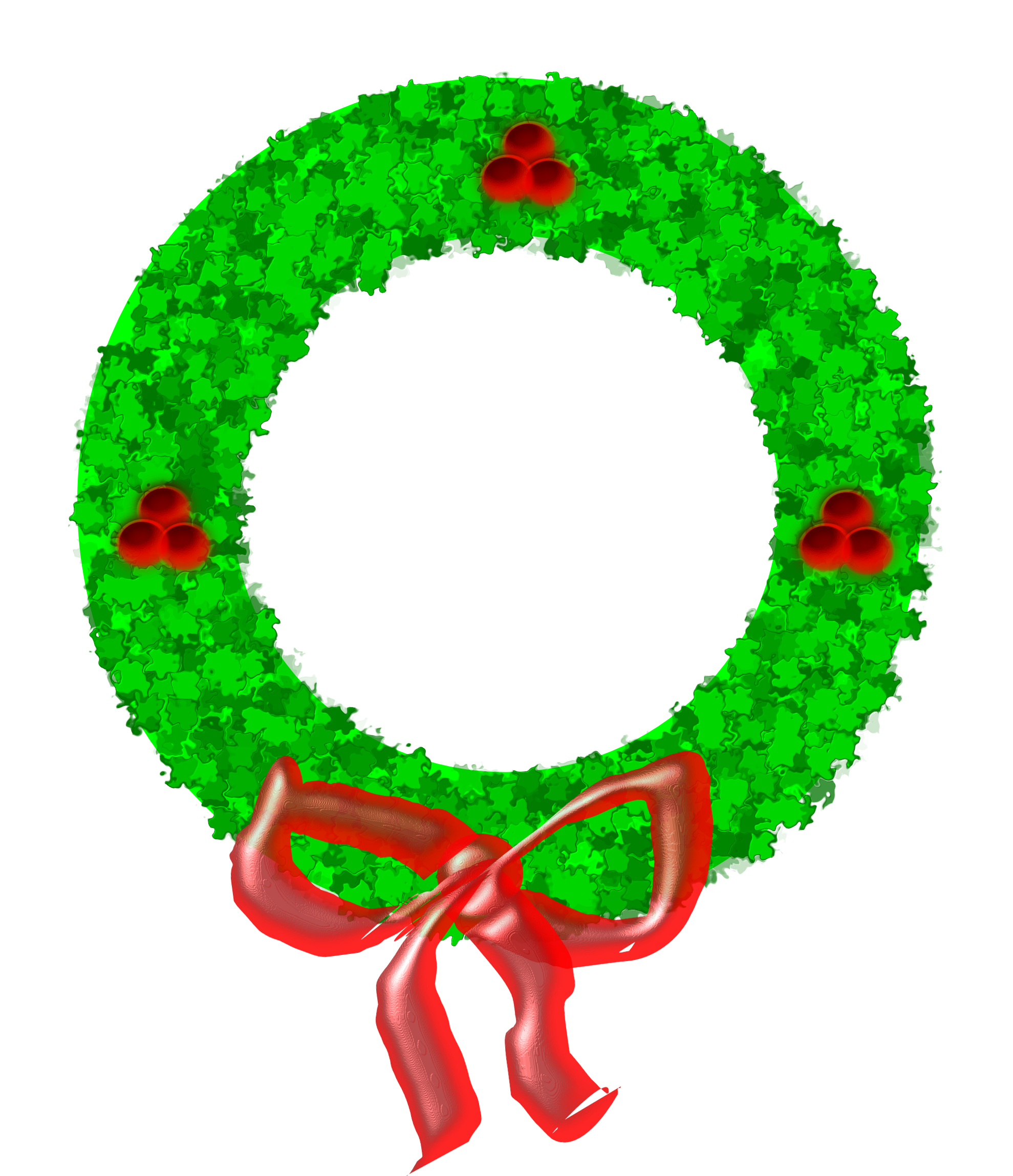 clipart snowflake wreath