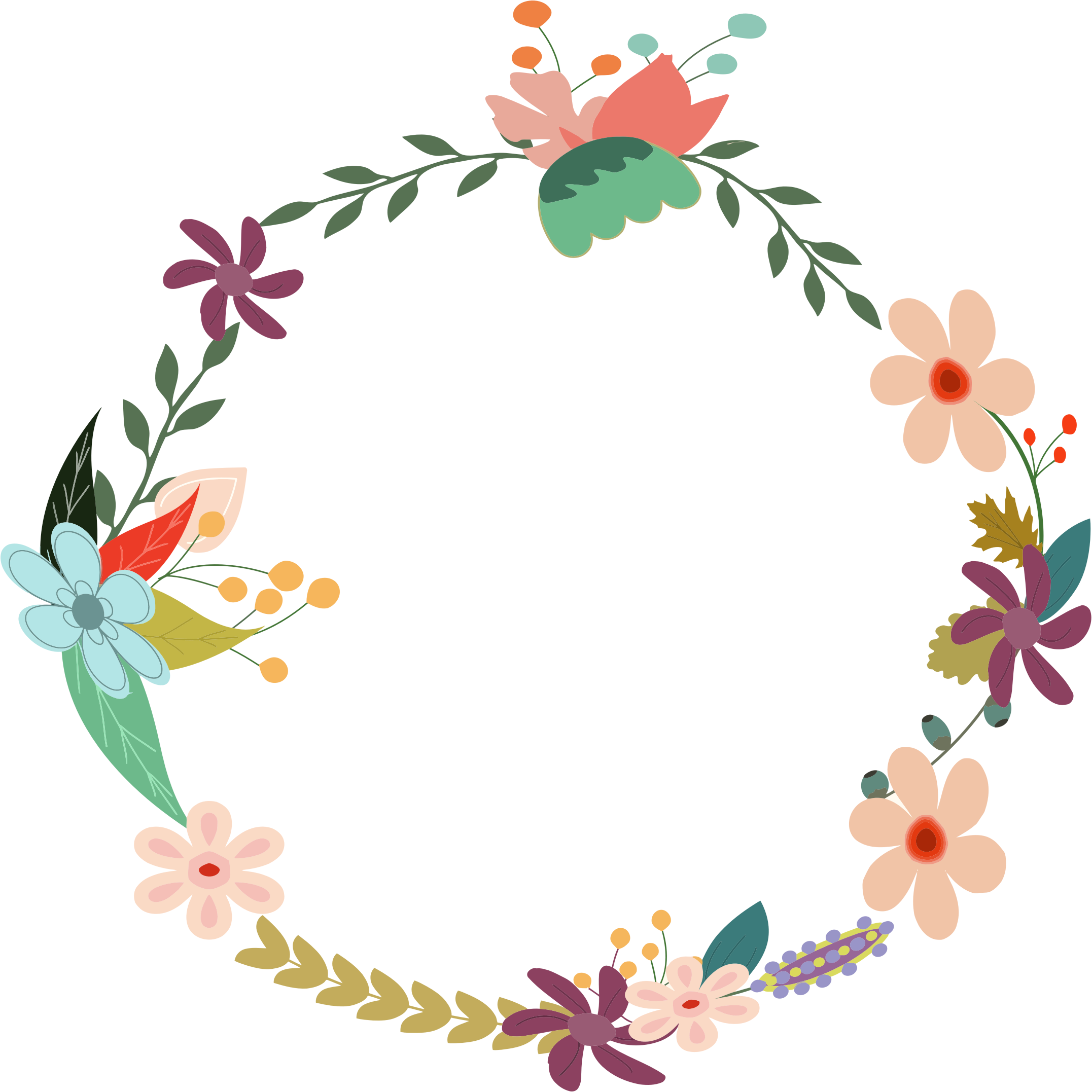 Garland clipart spring.  collection of free