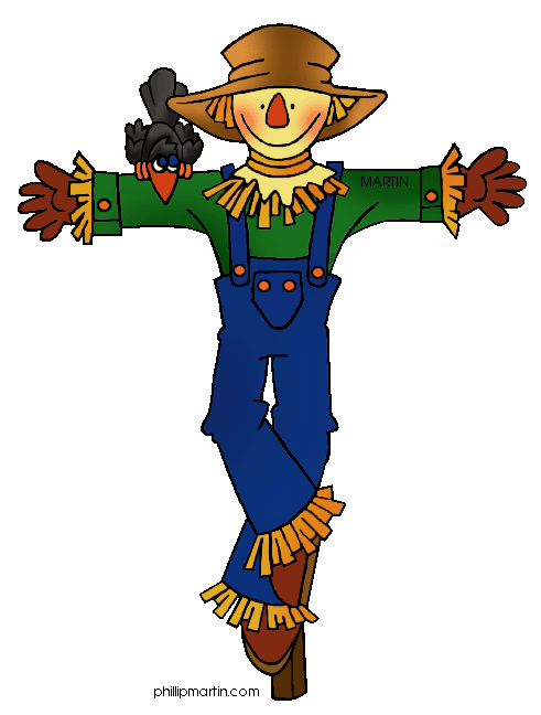 Clipart fall scarecrow. Occupations clip art by